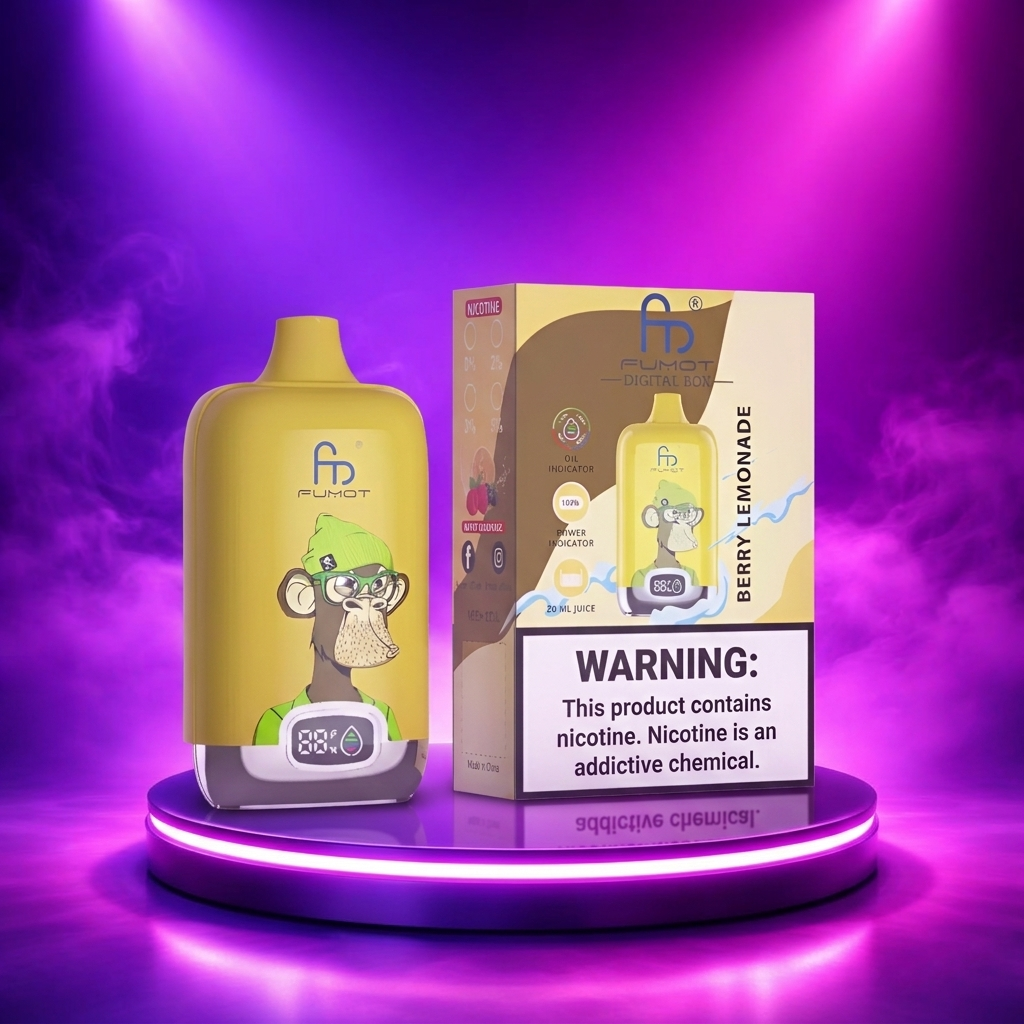 Fumot Digital Box 12K - Vapers desechables con pantalla y 12000 caladas