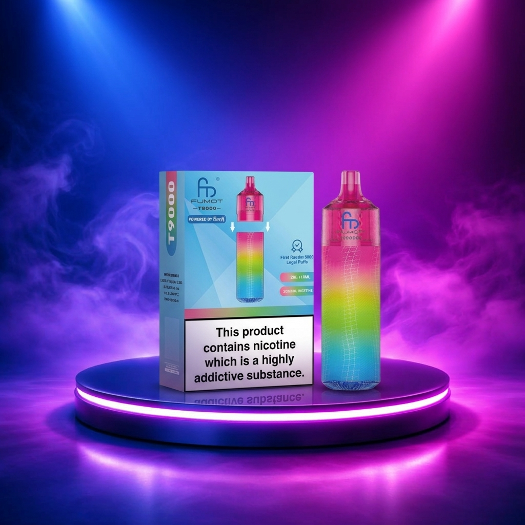 Fumot T9000 9K - Cigarrillo electrónico desechable con 9000 caladas y puff suave